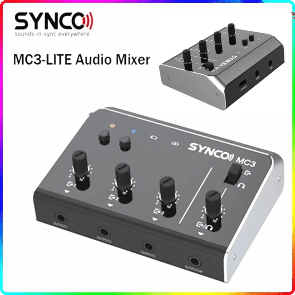 Synco MC3 Lite Mixer audio Acc - Photography Videos Free recensione e prezzo
