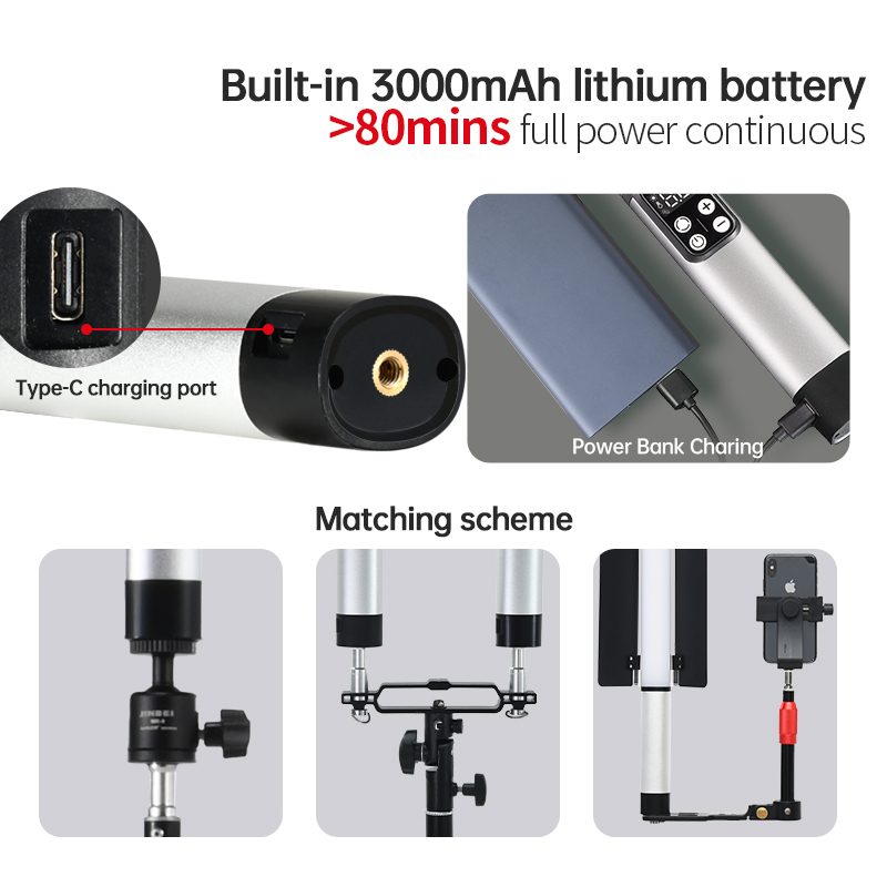 JINBEI EFT-220BI Luce LED Port - Photography Videos Free recensione e prezzo