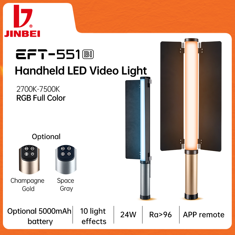 JINBEI EFT551 2700k-7500k Luce - Photography Videos Free recensione e prezzo